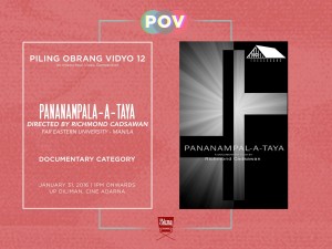 GUIDE: The 12th annual P.O.V. (Piling Obrang Vidyo)