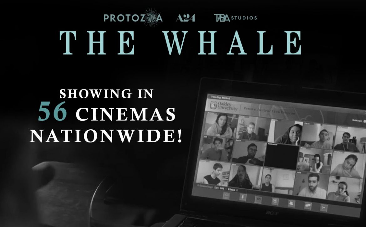 THE WHALE showing in these cinemas, distributed by TBA Studios