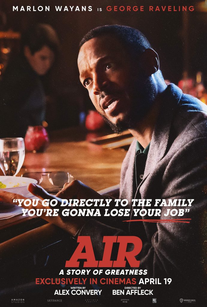 Marlon Wayans is George Raveling in 'AIR'. Image courtesy of Warner Bros. Pictures.