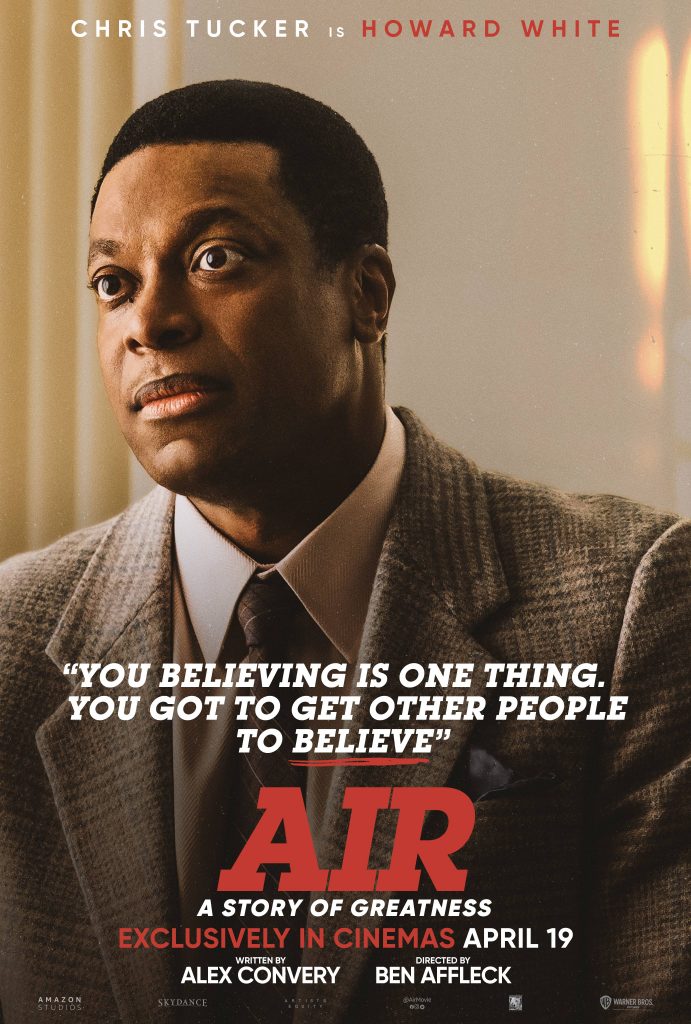 Chris Tucker is Howard White in 'AIR'. Image courtesy of Warner Bros. Pictures.