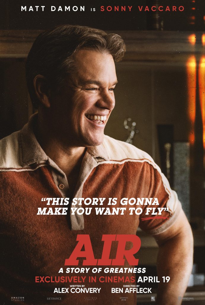 Matt Damon is Sonny Vaccaro in 'AIR'. Image courtesy of Warner Bros. Pictures.